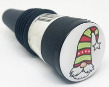  Gnome Striped Hat Bottle Stopper - Red Base - The Wine Steward LLC