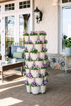 7 Tier GreenStalk Leaf Vertical Planter | Stunning Stone (Basket Weave Texture) 