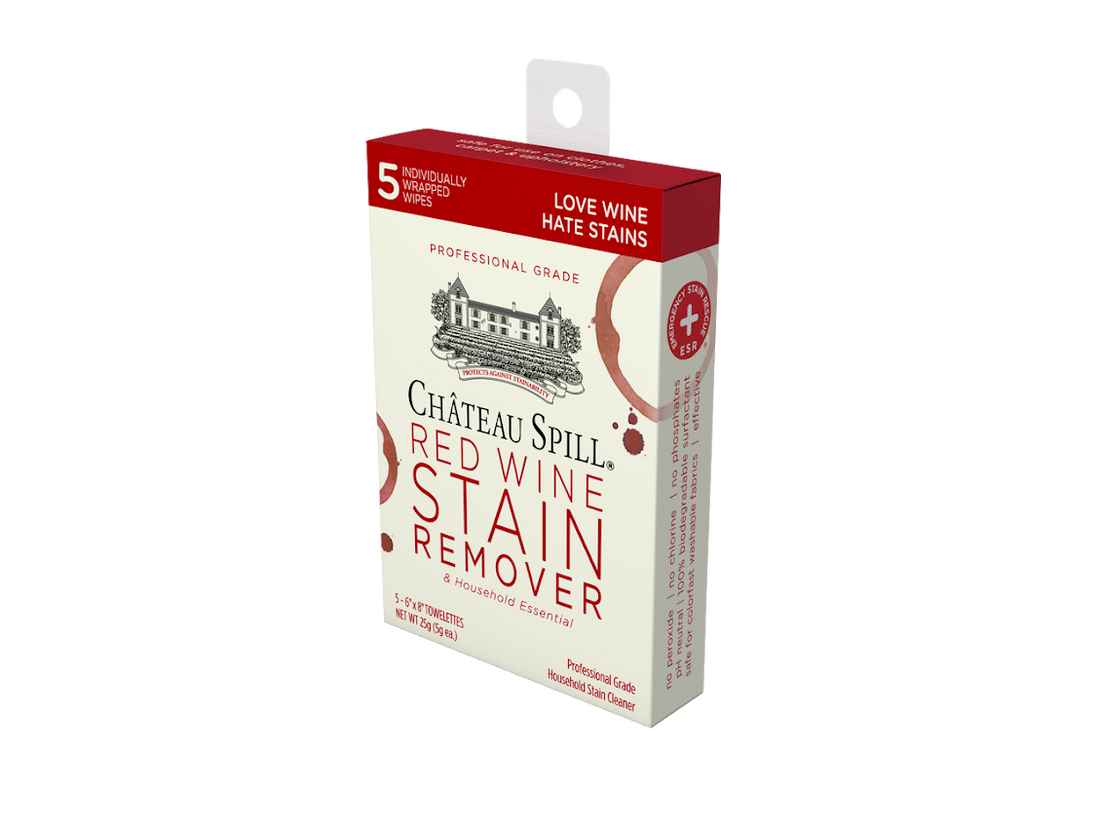  Chateau Spill Red Wine Stain Remover - Case of 5-Pack Wipes - The Hate Stains Co.