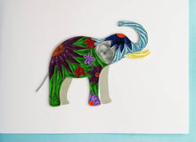  Elephant Card - Iconic Quilling