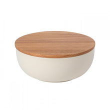  SERVING BOWL 10" W/ OAK WOOD LID PACIFICA