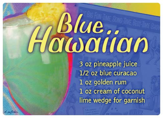  Blue Hawaiian 5" x 7"  Magic Slice Bar Size - American Products Group, Inc