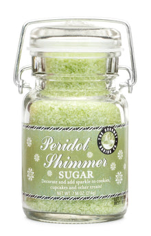  Peridot Shimmer Sugar 7.6 Oz. - The Gourmet Baking Co.