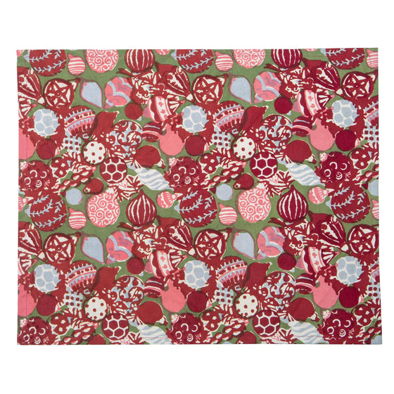 Placemat - Ornaments Green and Red - Couleur Nature