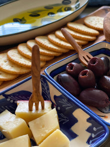  Mini Appetizer Forks - Natural OliveWood