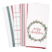  Merry Christmas Wreath - Kitchen Towel Set of 4 - KAF Home