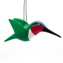  Ruby Throated Hummingbird Balsa Ornament - Women of the Cloud Forest