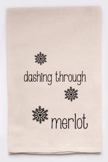  Dashing Through Merlot - Tea Towel