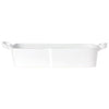 LASTRA WHITE RECTANGULAR BAKER