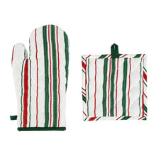  HOLIDAY OVEN MITT & POTHOLDER - BOHEMIAN LINENS - Viva by Vietri