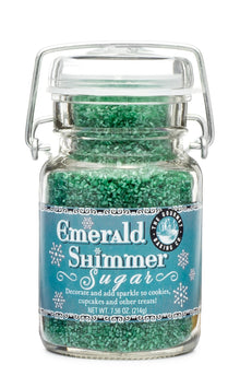  Emerald Shimmer Sugar 7.6 Oz - The Gourmet Baking Co.