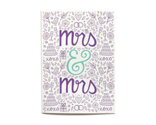  Hennel Paper Co. - Mrs & Mrs - Wedding Card - Aubergine 