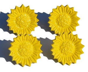 Yellow Sunflower Napkin Rings - Set of 4 - Vibhsa