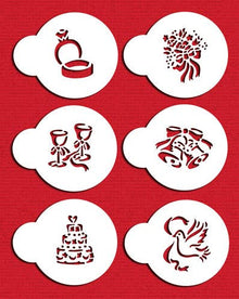  Wedding Cupcake and Cookie Stencils - Designer Stencils